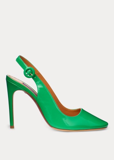 Bombas Ralph Lauren Mujer Verdes - Emersyn Patent - NLOAW6158